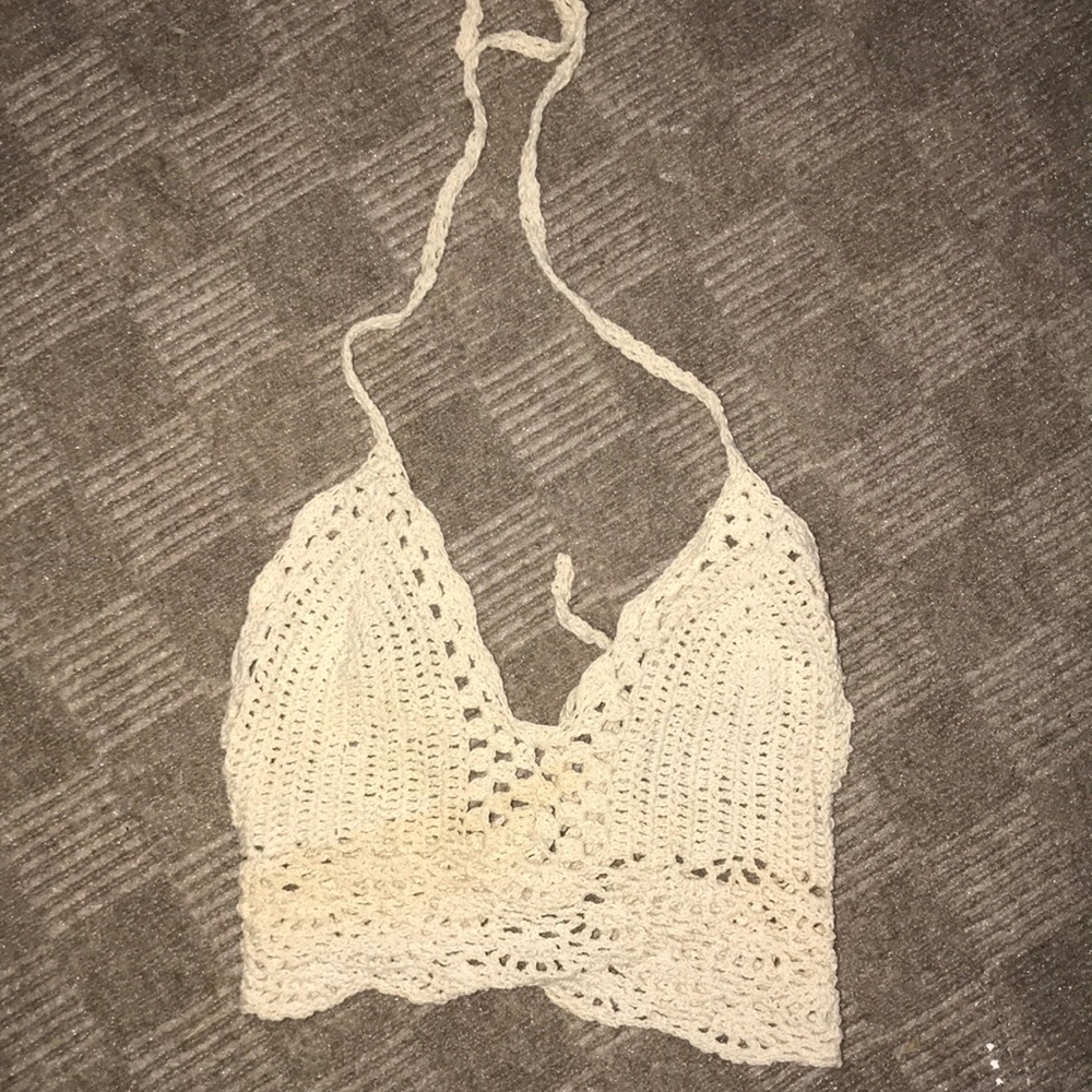 kniteed crop top